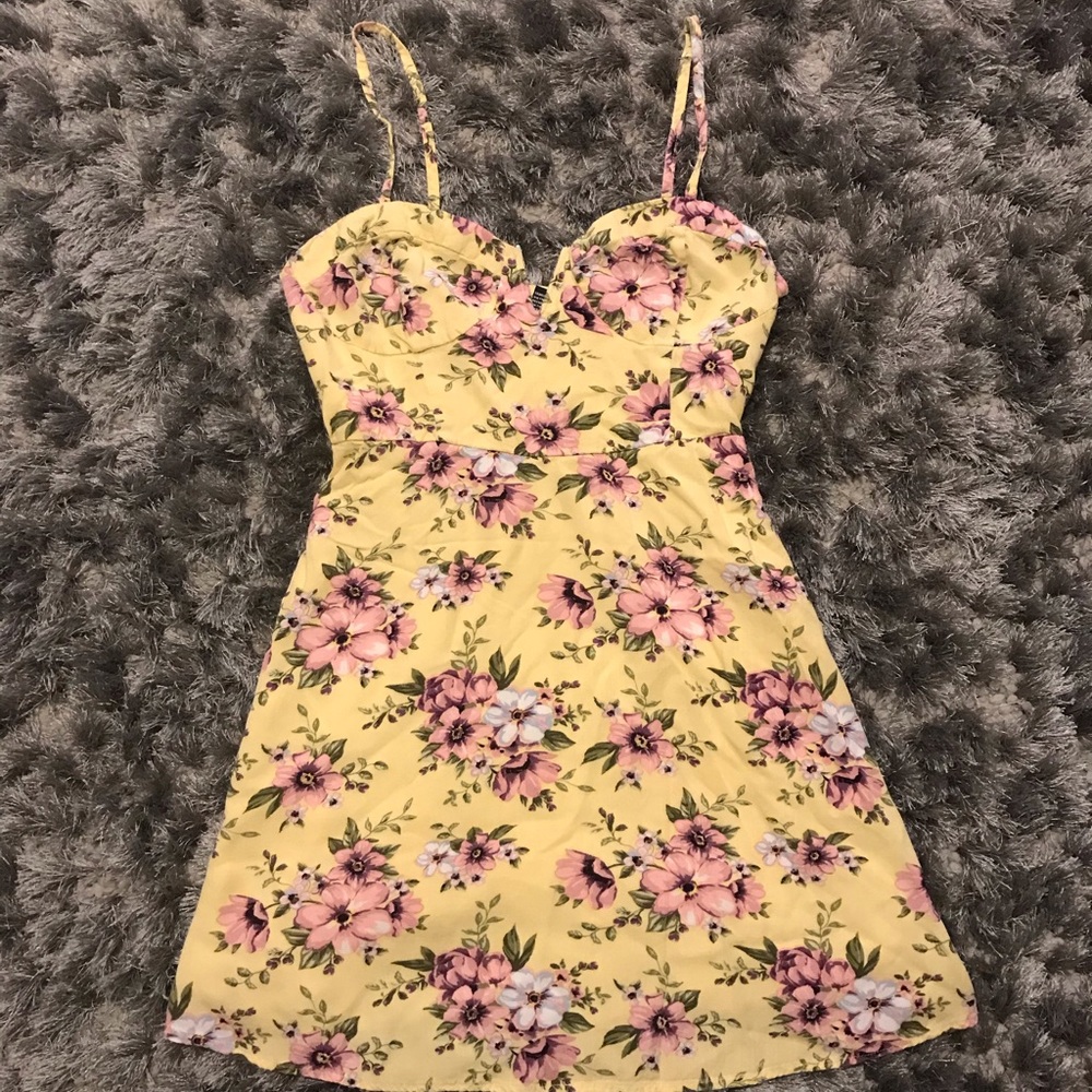 Yellow Floral Dress from Forever 21!